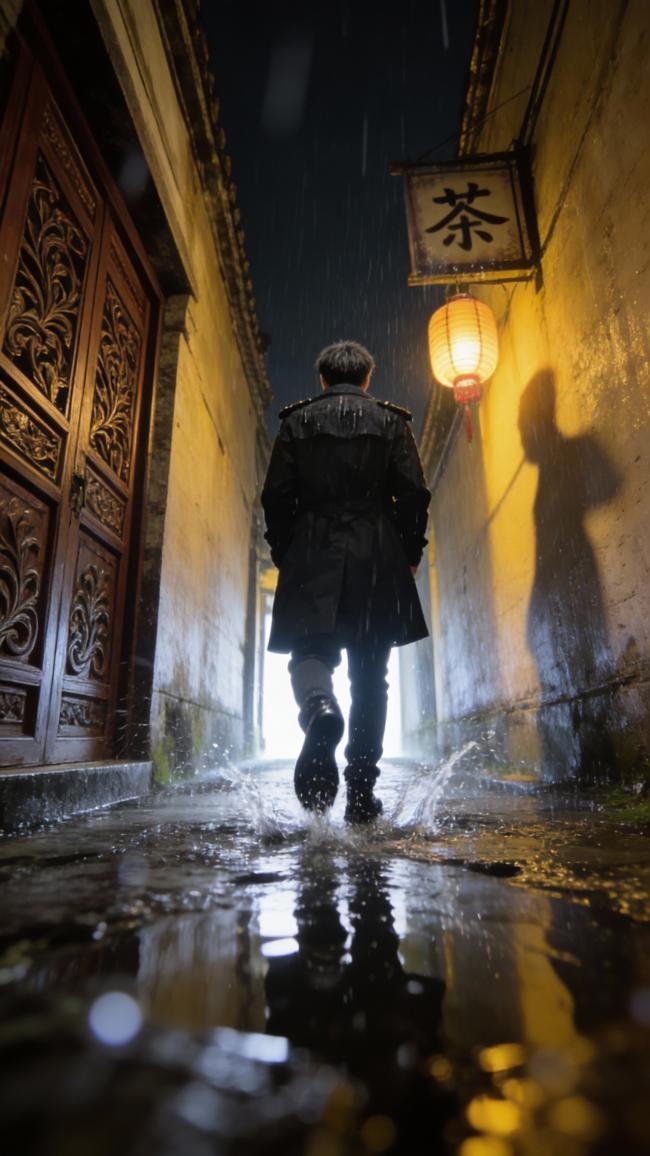 雨巷孤影·古韵茶灯