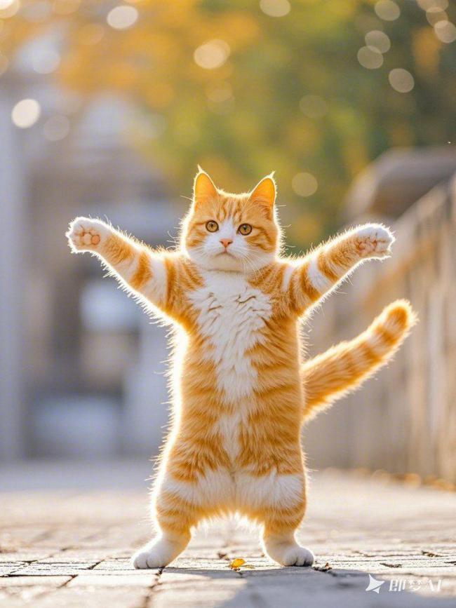 暖阳下的喵星人伸展舞