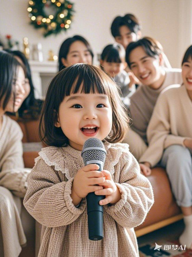 圣诞夜里的童声欢唱