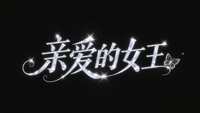 钻石闪耀女王艺术字设计