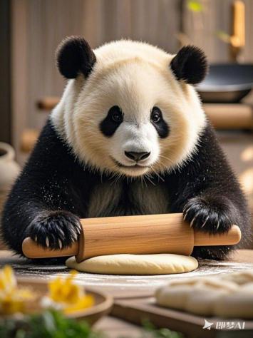 拟人熊猫擀面日常 ✨