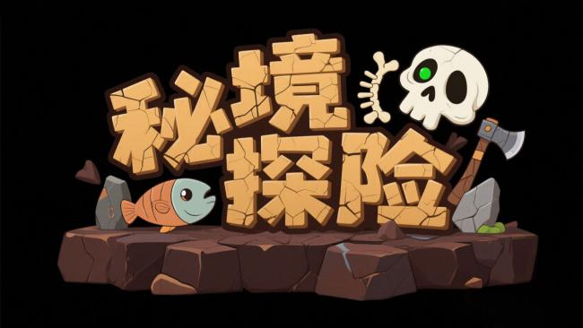 秘境探险卡通Logo设计