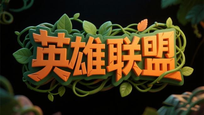 英雄联盟3D立体标志设计图