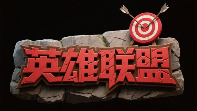 英雄联盟3D立体标志设计图