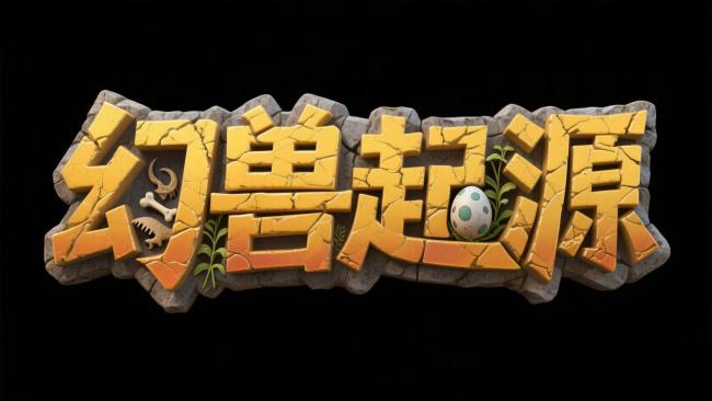 幻兽起源3D游戏标题艺术字设计