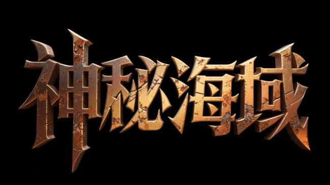 神秘海域金属字体艺术图