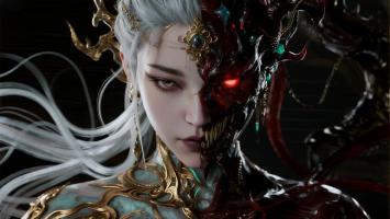 暗黑双面神女：银发与血魔的极致对决