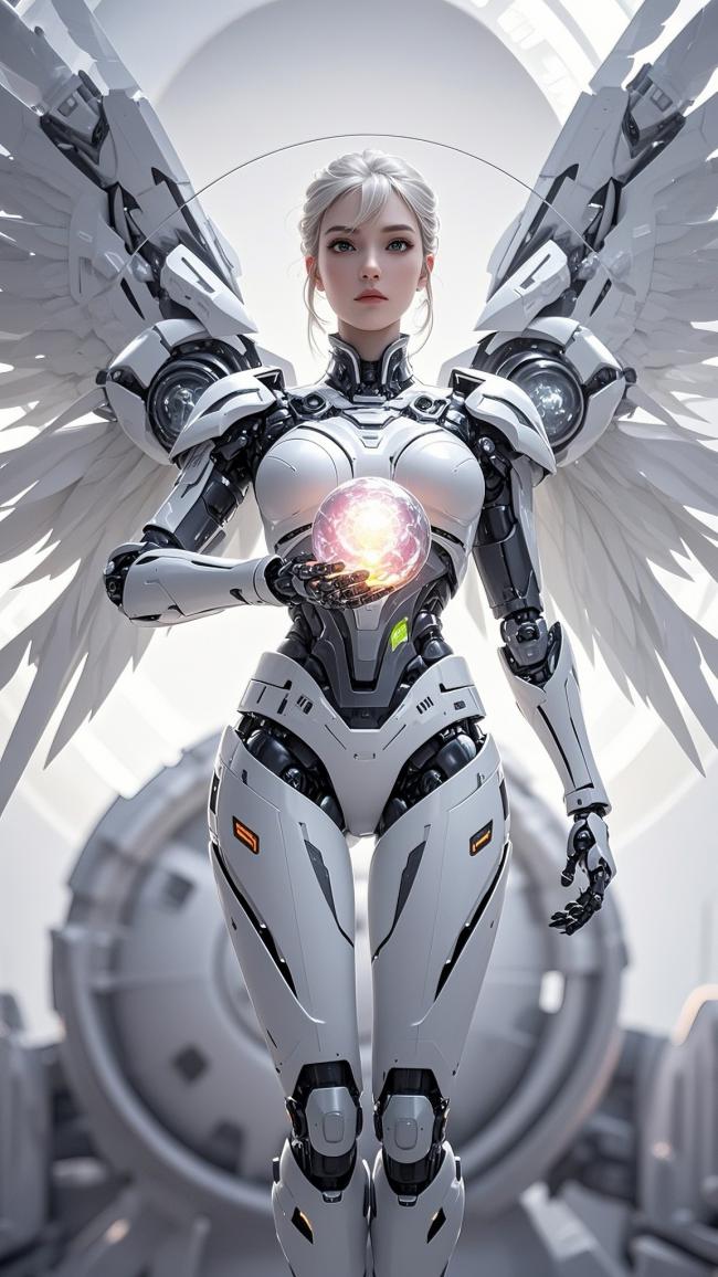 赛博天使机甲战士：未来与神圣的融合