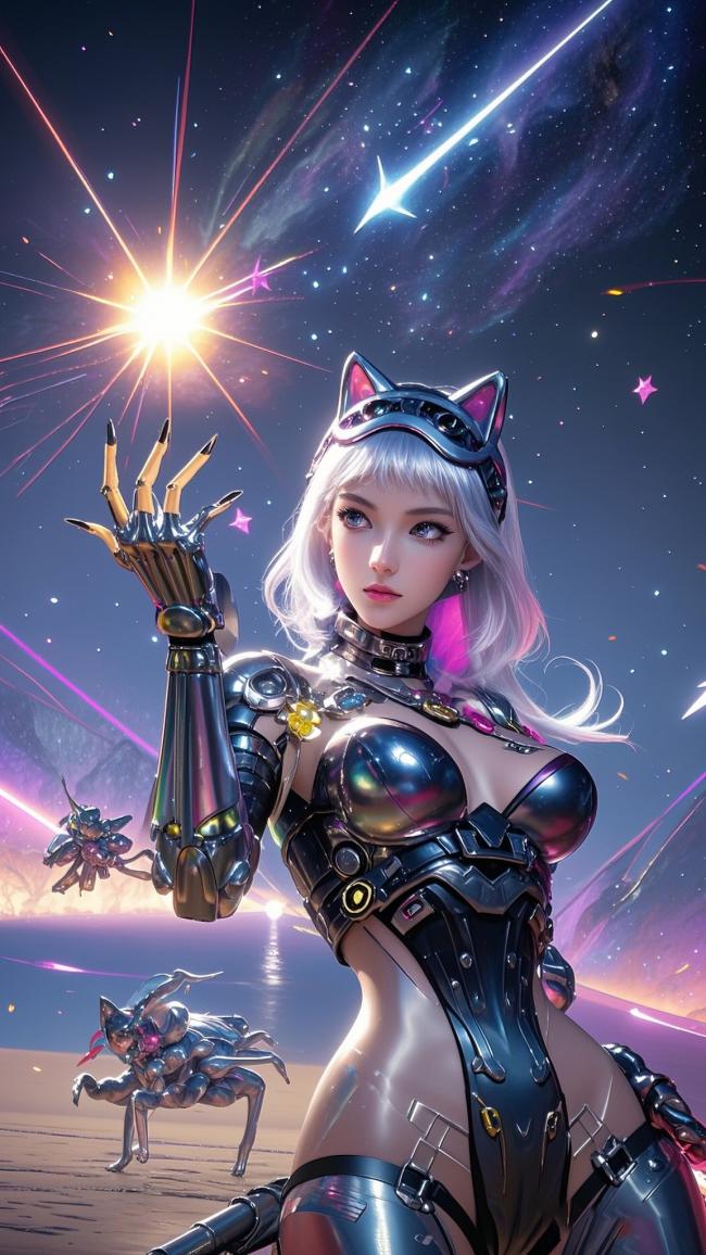 赛博猫女战士引爆星河之战