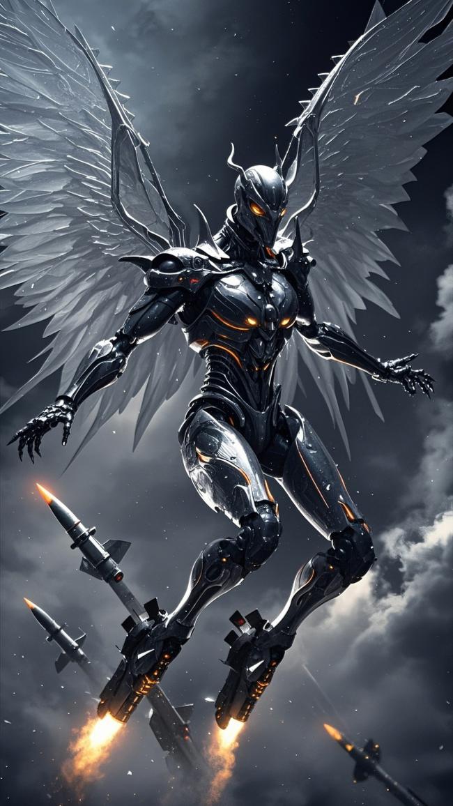 赛博朋克机械天使激战云霄