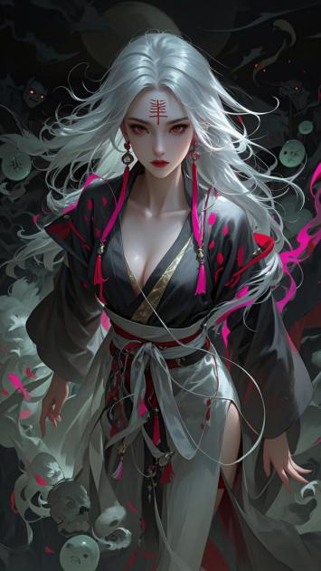 银发仙姬符文现世，暗黑玄幻氛围浓烈