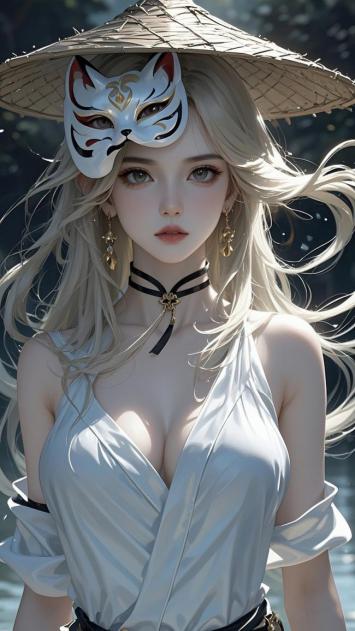 狐妖面具下的东方仙姬3D写真