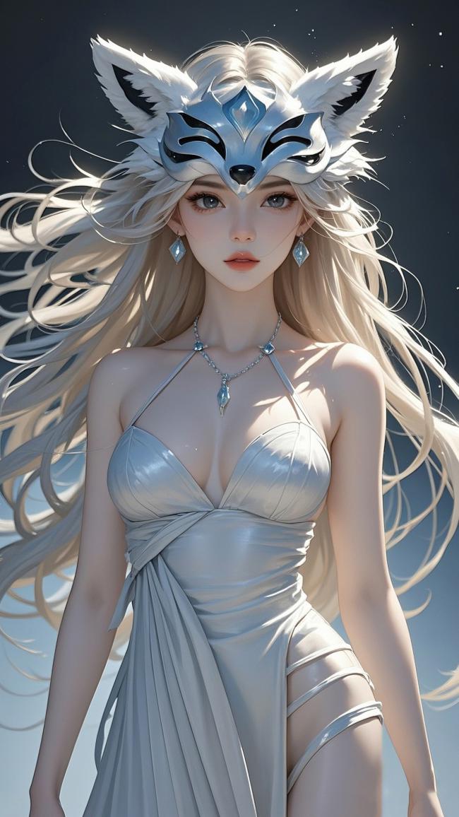 银狐女神3D角色设计图