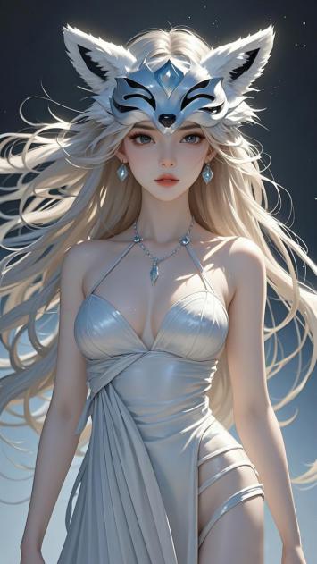 银狐女神3D角色设计图