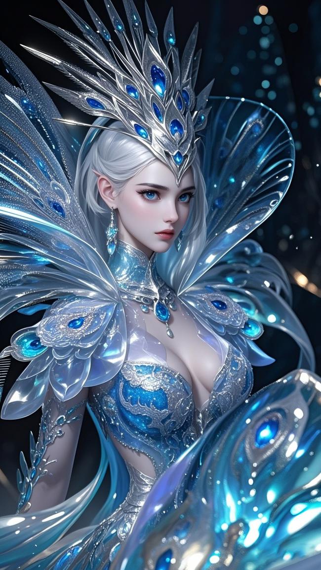 冰霜女王3D艺术插画