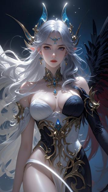 银发天使战姬：星空羽翼与幻彩铠甲