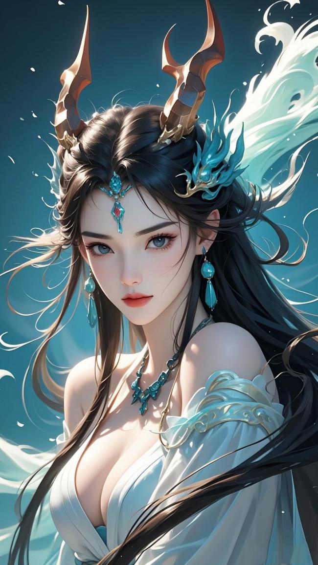 水神仙子·仙侠玄幻风角色插画