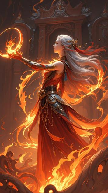 银发火神掌燃古殿，仙侠玄幻风极致还原