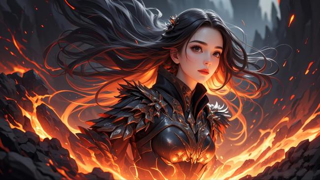 熔岩女神：黑甲战姬燃爆奇幻世界