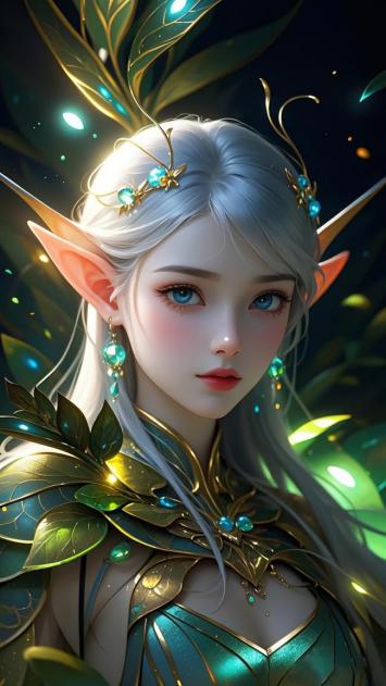 精灵女王森林夜光写真