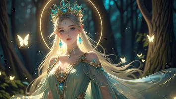 森林精灵女王·仙侠玄幻风插画