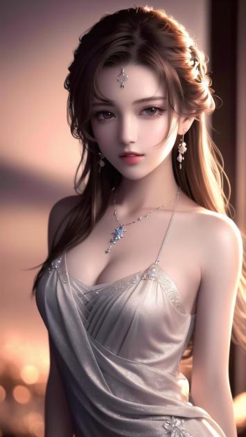 银纱女神肖像：写实光影下的古典优雅