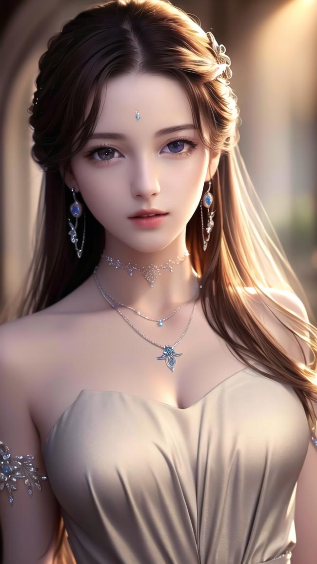 古风仕女写真：暖光下的华服美人