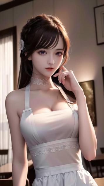 汉服少女室内写真光影柔美图