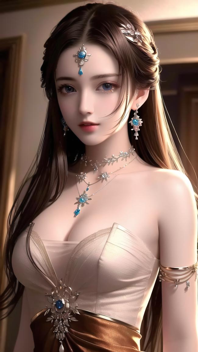 古风仕女华服写真，蓝宝点缀尽显高贵典雅