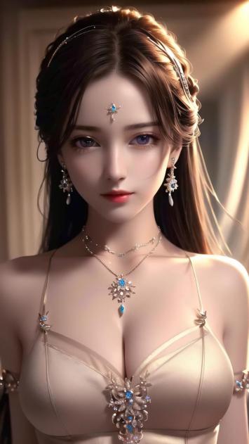 古风仕女写真：蓝宝华饰，柔光倾城