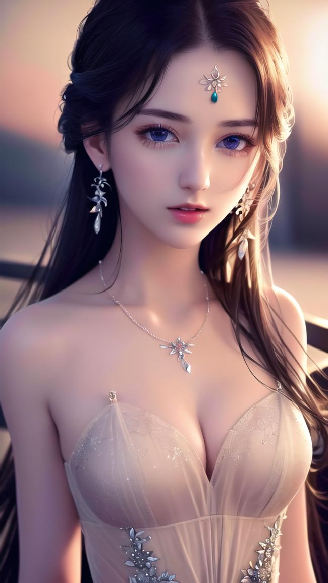 仙侠女神写真：暮光中的绝美古装少女