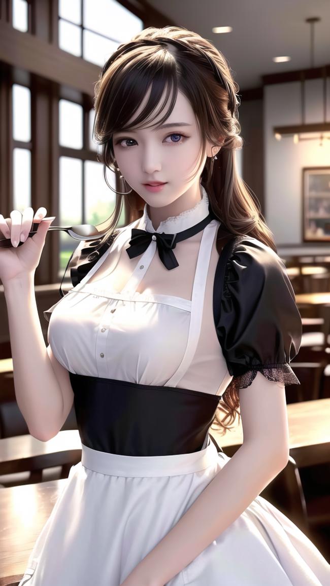 女仆写真：窗边温柔一瞥