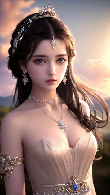 黄昏下的奇幻贵族少女写真