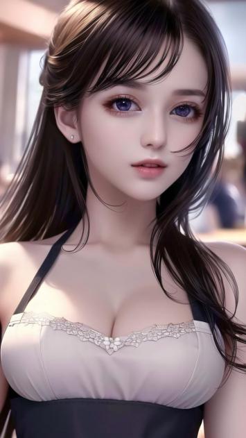 紫眸少女二次元立绘特写