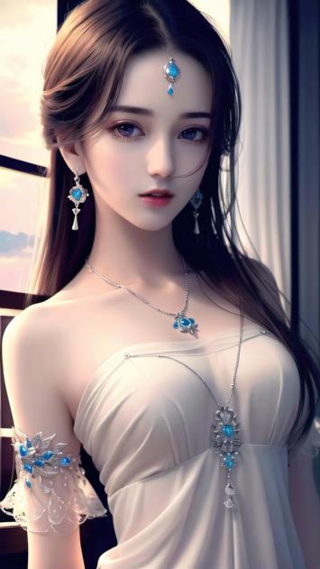 古风仕女写真：蓝宝石华服美人图