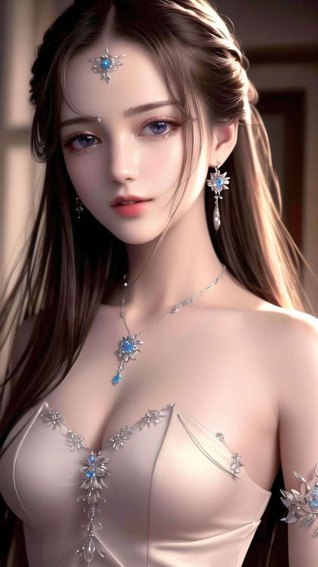 仙侠女神珠宝华服特写图