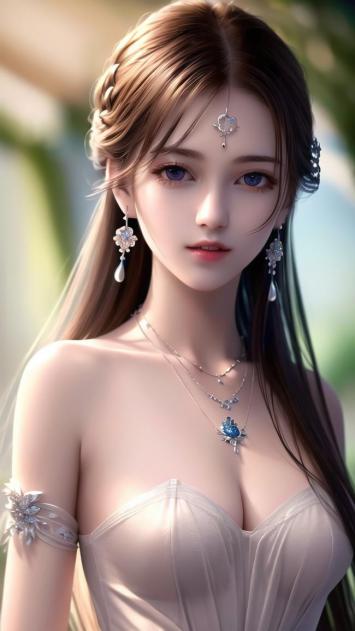 古风仙侠少女写真，柔光珠宝映仙姿