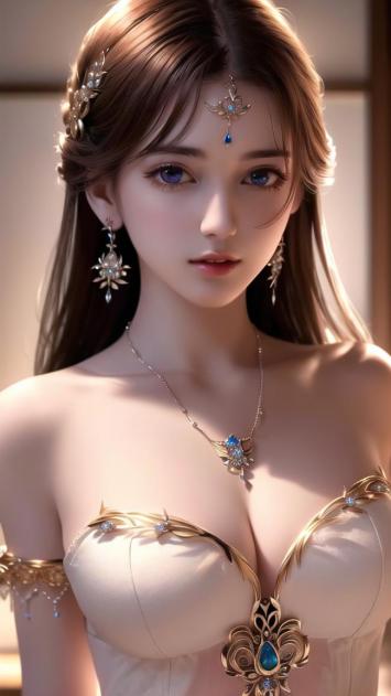 古风仙侠美女写真，华丽珠宝映衬绝世容颜