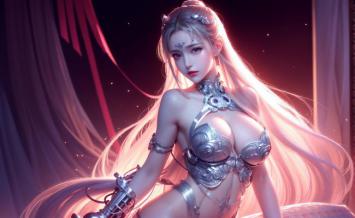 银甲女战士·科幻幻想插画