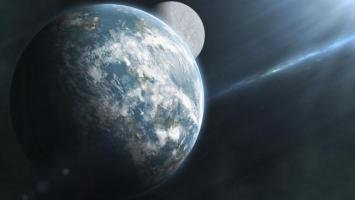 地球与月球的深空奇观