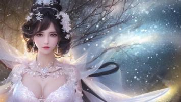 雪夜仙子·仙侠玄幻风插画