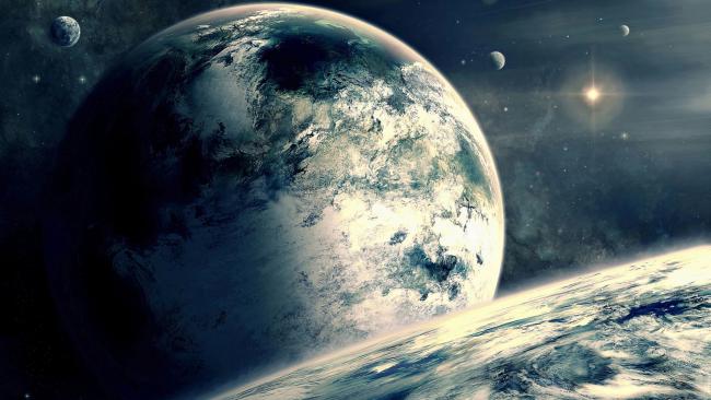 地球太空全景：宇宙中的蔚蓝家园