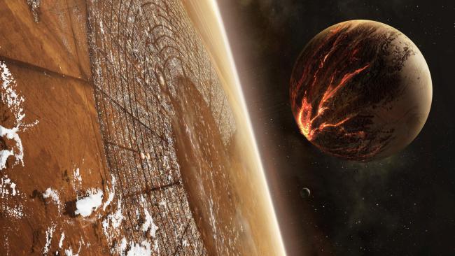 熔岩卫星与岩地行星的宇宙奇观