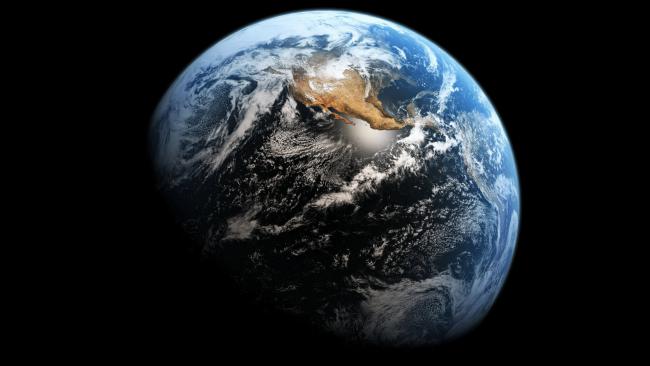 太空视角下的真实地球全景图