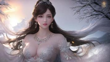 雪中仙子古风写真