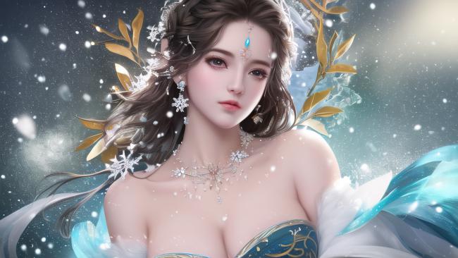 雪中仙子·蓝衣冰魄幻境