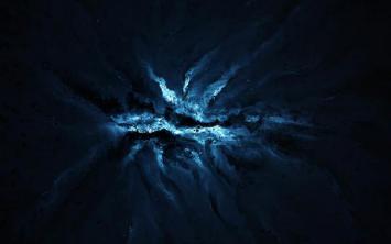 深空星云爆发：抽象宇宙艺术杰作