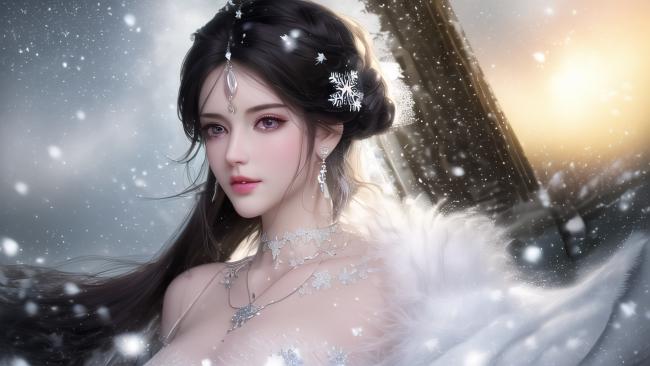 雪中仙子 冷艳如霜