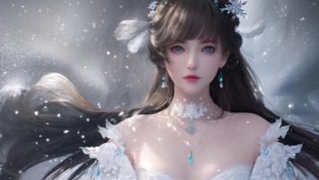 雪境仙子写真：8K高清冷艳美人