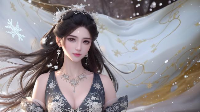 冰雪仙子古装写真 | 仙侠玄幻风高清插画